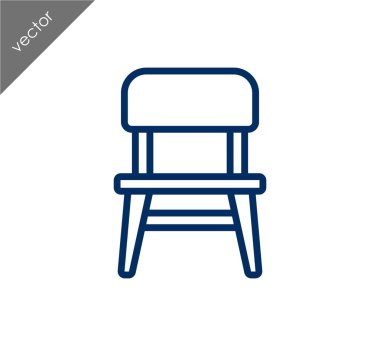 Sandalye simge, illüstrasyon 