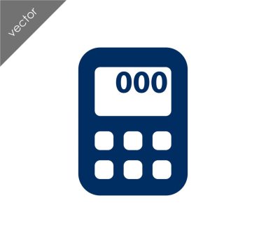 Hesap Makinesi Düz Simgesi