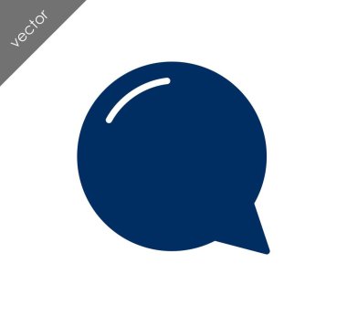 Konuşma balonu düz simgesinin 