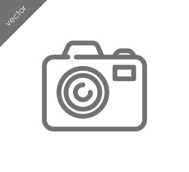 Kamera simgesi düz işareti