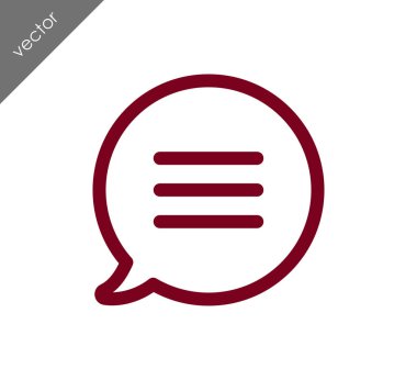 Metin balonu simgesinin