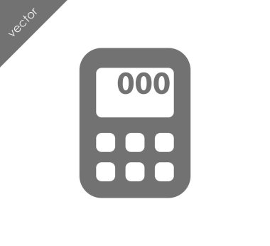 Hesap Makinesi Düz Simgesi