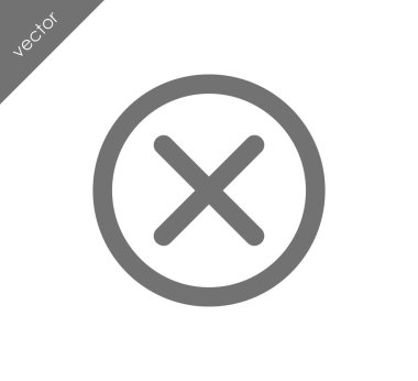 düz simgesini iptal 