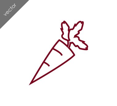 havuç simgesi illüstrasyon