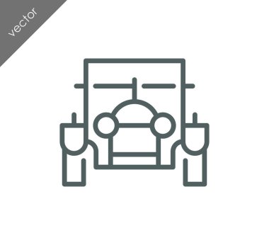 Araba simgesi, illüstrasyon 