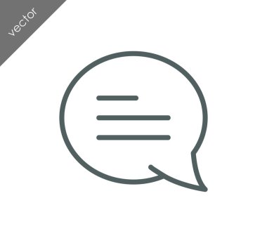 Metin balonu simgesinin