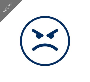 kızgın yüz ifade simgesi