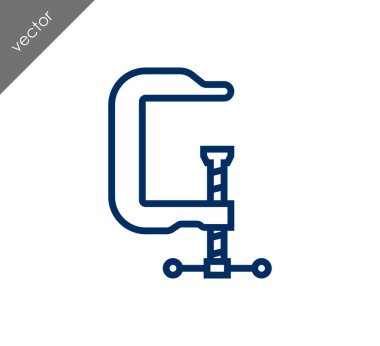 Kelepçe düz simgesi