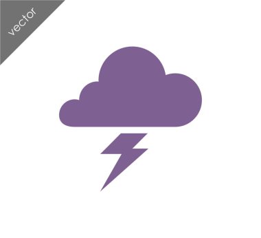 Yıldırım bulut simgesi