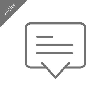 Metin balonu simgesinin