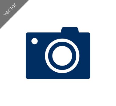 Kamera simgesi düz işareti