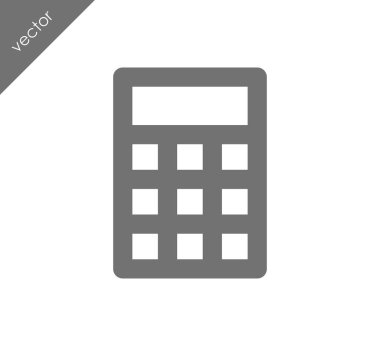 Hesap Makinesi Düz Simgesi