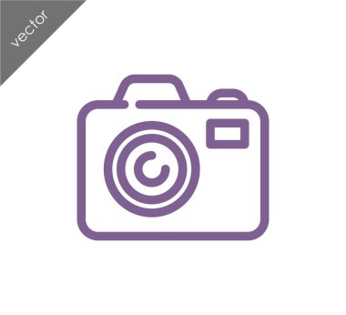 Kamera simgesi düz işareti