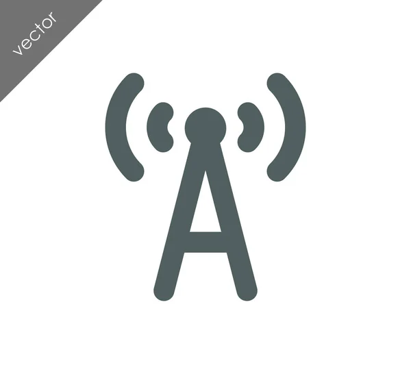 Antenna flat icon — Stock Vector