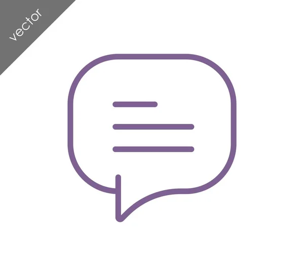 Text bubble icon — Stock Vector