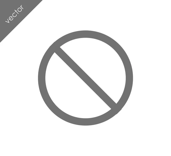 Cancelar icono plano — Vector de stock