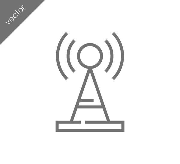 Antenna icona piatta — Vettoriale Stock