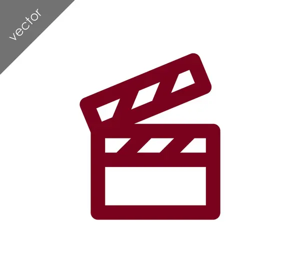 Ícone simples clapboard —  Vetores de Stock