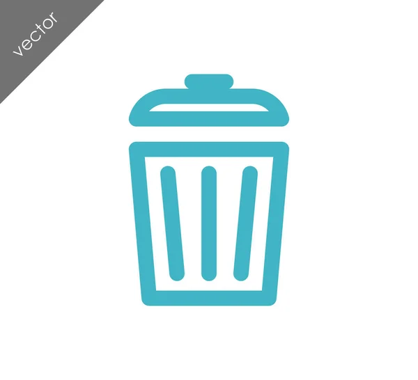 Trash web icon — Stock Vector