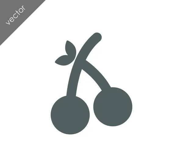 Kersen web pictogram — Stockvector