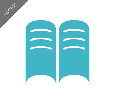 Kitap Düz Simgesi