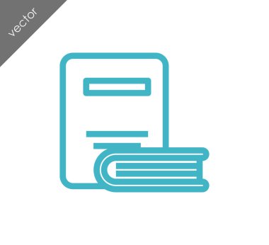 Kitap Düz Simgesi