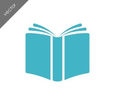 Kitap Düz Simgesi