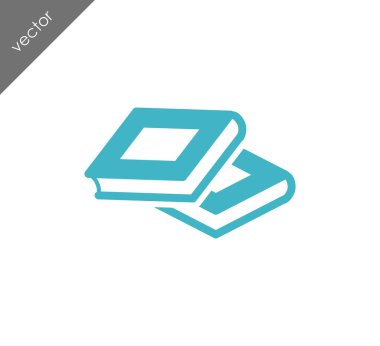 Kitap Düz Simgesi