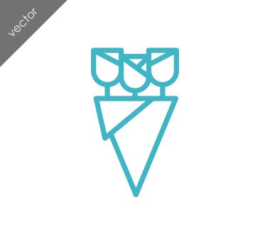 Buket gül simgesinin