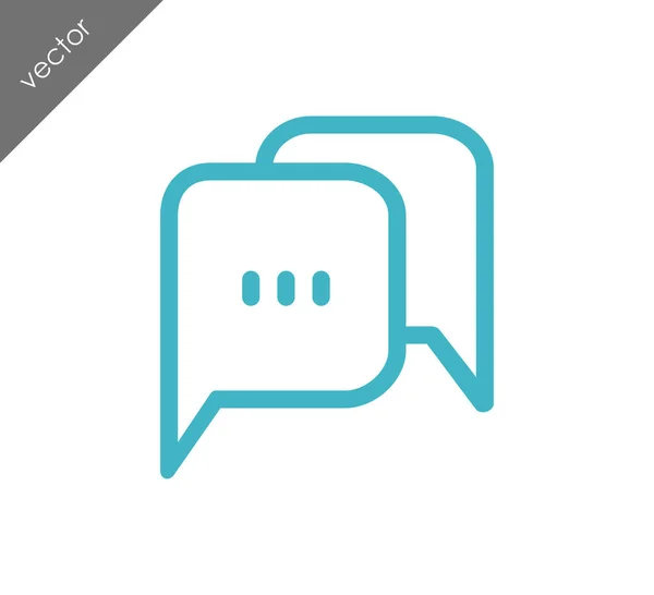 Eenvoudige Chat-pictogram — Stockvector