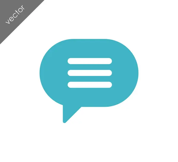 Simple icono de chat — Archivo Imágenes Vectoriales