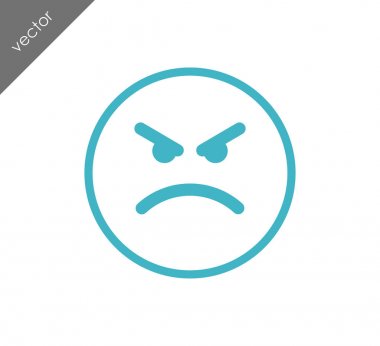 kızgın yüz ifade simgesi