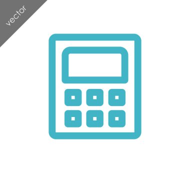 Hesap Makinesi Düz Simgesi