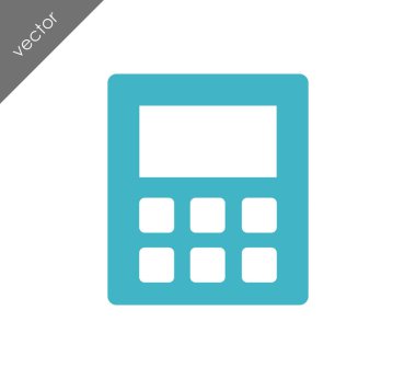 Hesap Makinesi Düz Simgesi