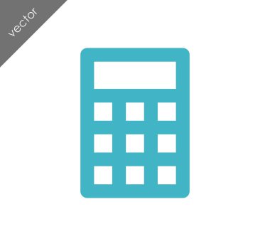 Hesap Makinesi Düz Simgesi