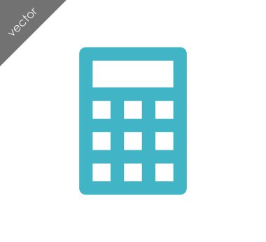 Hesap Makinesi Düz Simgesi