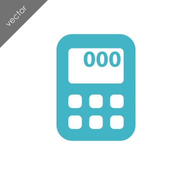 Hesap Makinesi Düz Simgesi