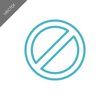 Yasak alan işareti simgesi