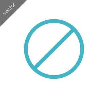 Yasak alan işareti simgesi