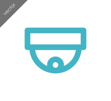 Kamera Düz Simgesi.