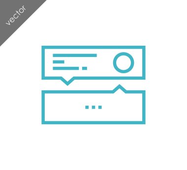 basit sohbet simgesi