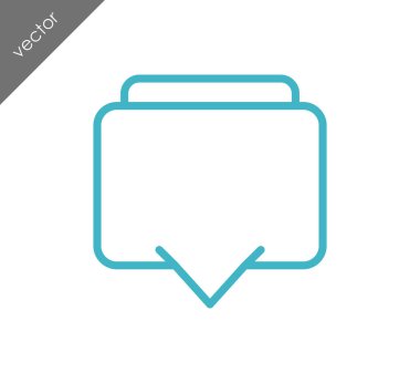 basit sohbet simgesi