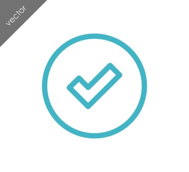 onay işareti simgesi.