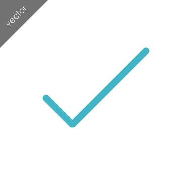 onay işareti simgesi.