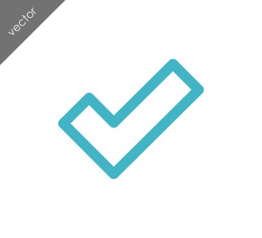 onay işareti simgesi.