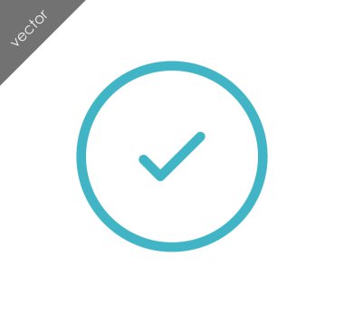 onay işareti simgesi.