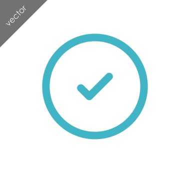 onay işareti simgesi.