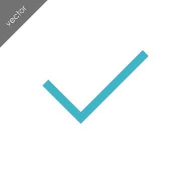 onay işareti simgesi.