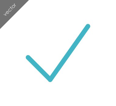 onay işareti simgesi.