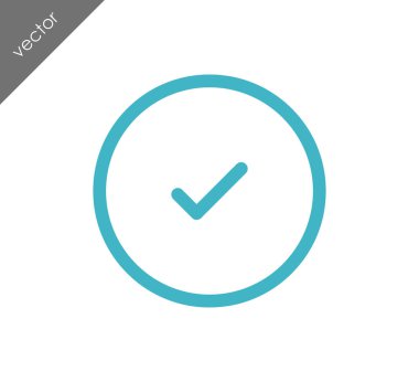 onay işareti simgesi.